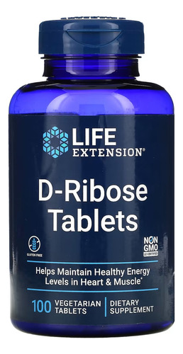 Life Extension Tabletas D-ribose 100 Vegacaps Sabor Sin Sabor