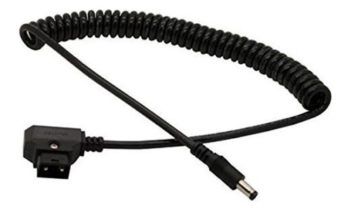 Eonvic D-tap Macho A Dc 5.5x2.5mm Cable En Espiral Para Dslr