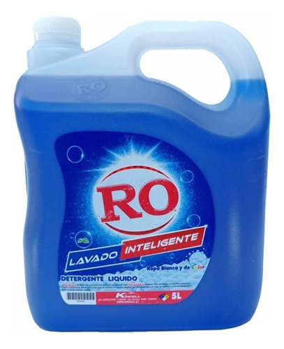 Detergente Ro Liquido Lavado De Ropa Hogar Bidón 5 Litros