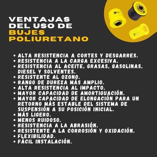 Buje Bandeja Inferior Nissan Navara, Par, Poliuretano