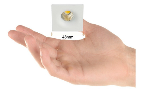 Lampara Acentro Empotrado Led Blanco 4w Luz Suave Cálida Tecnolite YDCLED-315/B