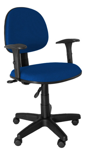 Cadeira Executiva Giratória Back System Braço- Norma Nr 17 Cor Azul