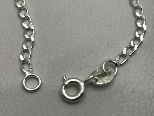 Imagem 3 de 6 de Pulseira Chapinha Infantil Prata 925 Gravação Nome Composto