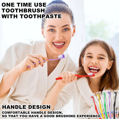 Cepillo De Dientes Desechable De Haifotrva 30pcs Con Pasta