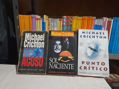 Michael Crichton Lote De 3 Libros Usados 