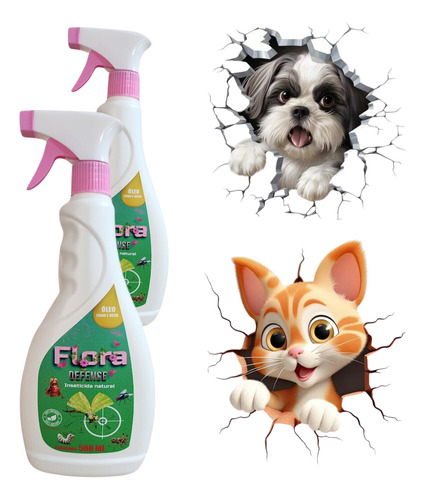 Repele Afasta Mosquito Inseto De Animais Pets Casa 500 Ml