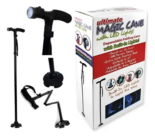 comprar Bastón Ortopédico Plegable Mágico Y Regulable Con Luz Led