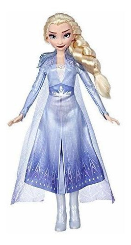 Disney Frozen Elsa Fashion Muñeca Con Cabello Largo Rubio Y