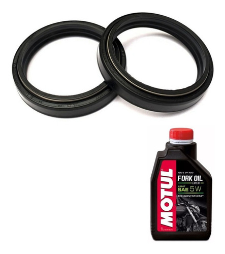 Retentor Bengala Yz Yzf 125 250 + Motul 5w Suspensão 05-19