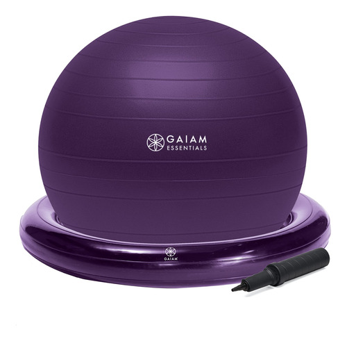 Gaiam Essentials - Kit De Pelota De Equilibrio Y Base, Silla