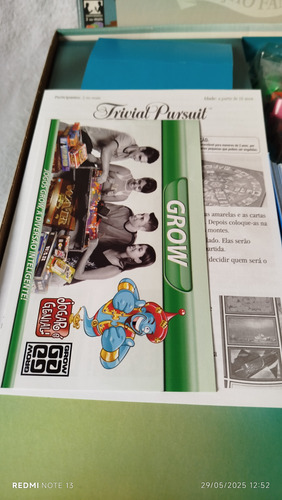 Jogo Trivial Pursuit Grow Hasbro - Usado (Usado)
