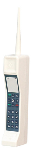 Adorno De Teléfono De Ladrillo Retro, Decoración Blanco