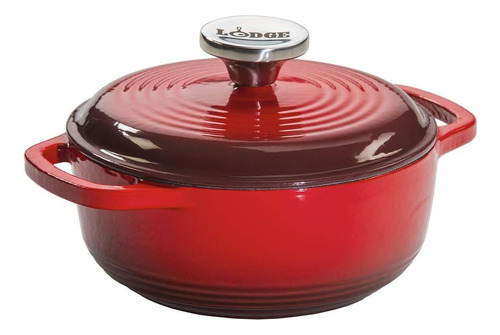 Lodge 1.5 Cuarto Horno Holandés De Hierro Fundido Esmaltado