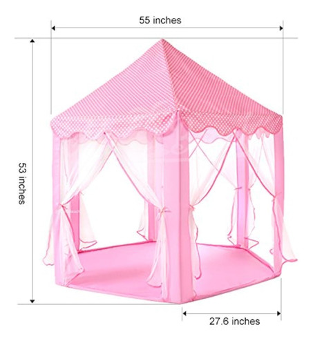 Tienda Grande De Juego Para Niñas Color Rosa Princesa