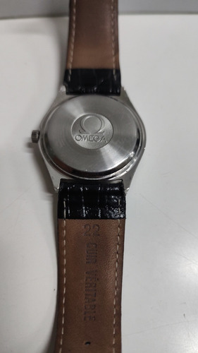 Reloj Omega Quartz Geneve Día Fecha Funcionando N Oris Rado Negro Acero Inoxidable Pulido Champagne (Usado)