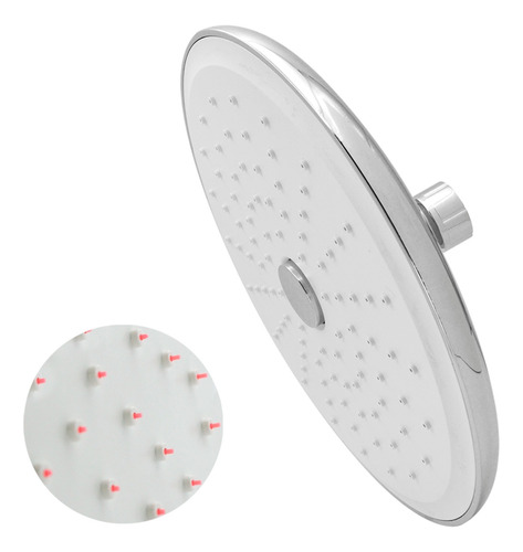 Regadera Redonda Anti-sarro Tipo Lluvia Cromada Para Baño Plateado Cromado