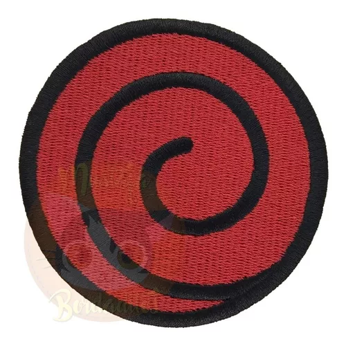 Patch Bordado Termocolante Naruto - Símbolo Uzumaki