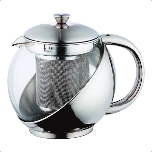 Jarra Infusora Inox Bule Com Coador P Chá Resistente 750 Ml