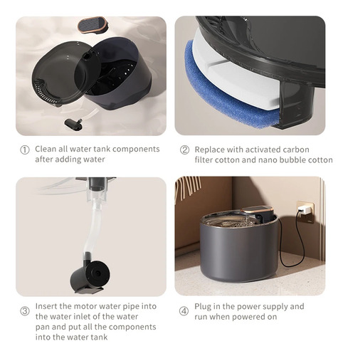 Fuente De Agua Para Mascotas Bebedero Automático Para Gatos