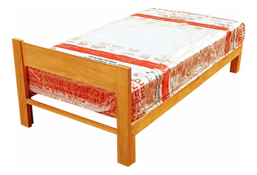 Cama Plaza Y Media,madera Capirona,modelo Nipon Iii