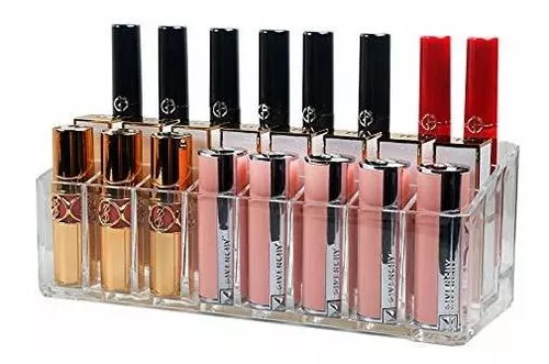 Organizador Acrílico Maquillaje Porta Labiales 24 Espacios