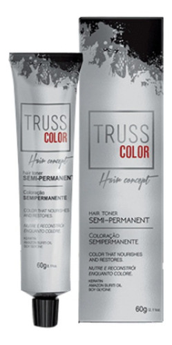 Kit Tinte Truss Professional  Colores truss Truss cor semipermanente tom 5.0 castanho claro para cabelo