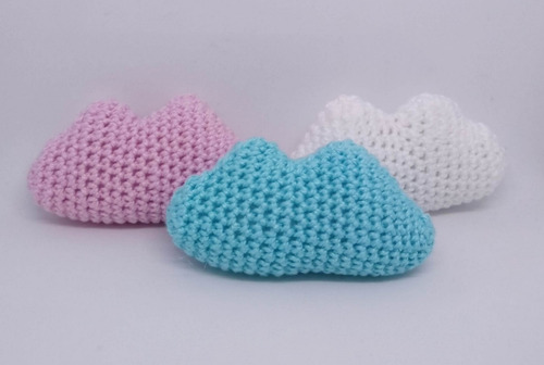 Imagem 4 de 6 de Nuvem Amigurumi / Nuvem Crochê - C/ 10 Peças