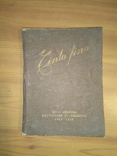 Libro Tinta Fina Homenaje A Las Letras 1925 1955