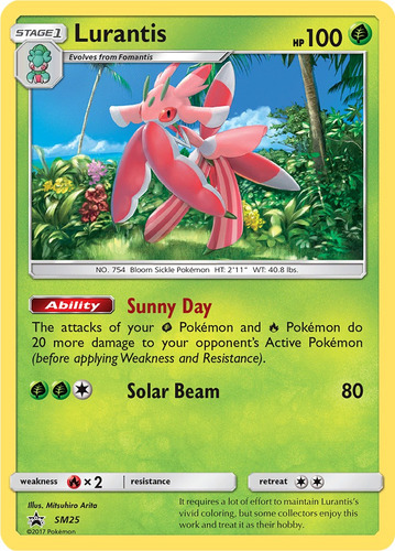 Cartas Pokemon Lurantis Sm25 Holo Smp (Usado)