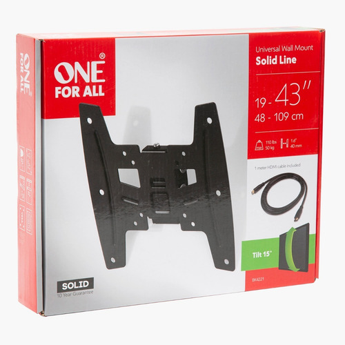 Soporte Television Con Inclinación Bk4221 19-43 One For All