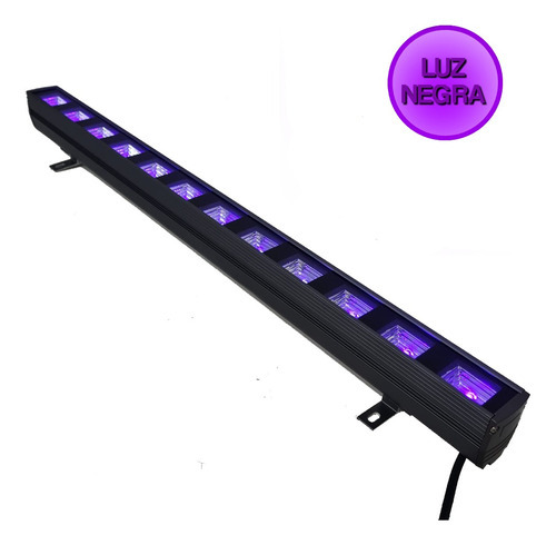 Ribalta 12 Led Luz Negra Ultravioleta Uv 65cm Balada Neon 110V/220V