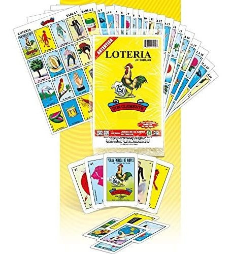 Don Clemente Autentica Loteria Mexican Bingo Set 20 8aao1