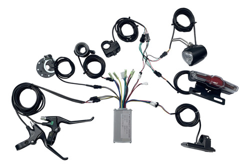 Kit De Controlador De 36 V 48 V, Batería De Litio Para Bicic