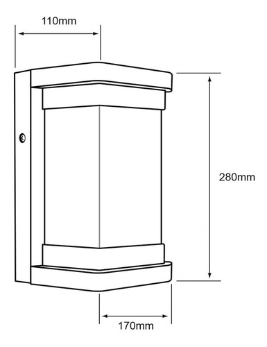 Imagen 4 de 7 de Lámpara Para Muro Exterior, Negro 16w Luz Cálida Tecnolite