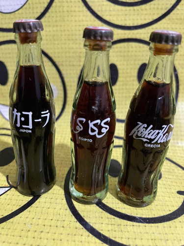 Coca Cola Botellitas Miniatura Japon Grecia Egipto 8 Cm
