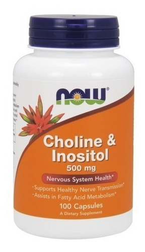 Colina Cholina & Inositol 500mg 100 Pastillas Stock Cholina