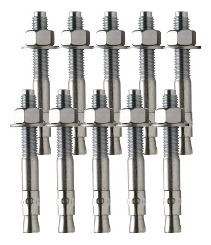 Parabolt Chumbador Aço 3/8 X 5 127mm Escalada Kit C/ 10