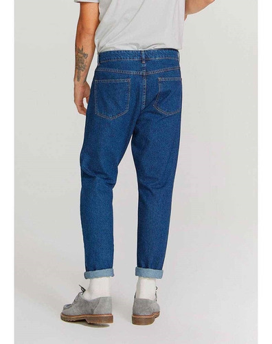 Imagem 3 de 4 de Calça Masculina Taper Em Jeans Marmorizado Hering