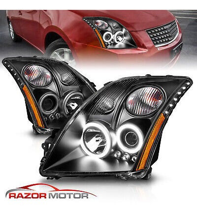 For 2007 2008 2009 Sentra Clear Amber Projector Headligh Rzk