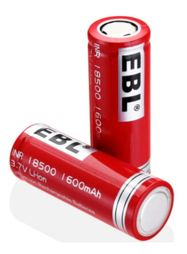 2 Pilas Recargables Marca Ebl 18500 Baterias 3,7v 1800mah