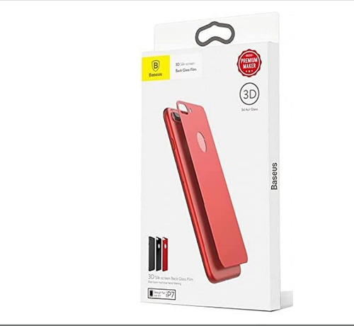 Película Vidro 3d Traseira Baseus 0.30mm iPhone 7/8 4.7 Red