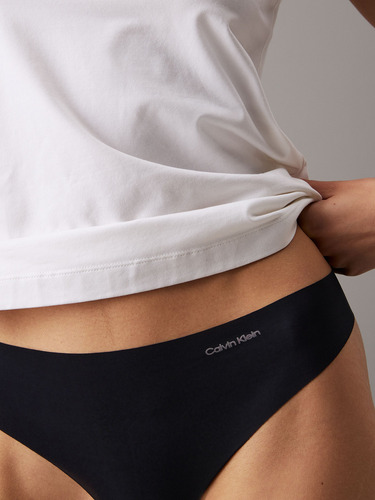 Pack 3 Colaless Invisible Micro Negro Calvin Klein
