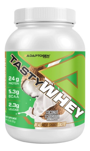 Suplemento em pó Adaptogen Science  Tasty Whey 3w Gourmet proteínas Tasty Whey 3w Gourmet sabor  coco em pote de 900g