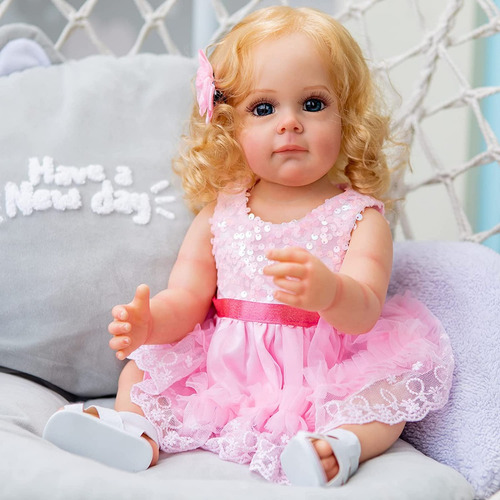 Reborn Bebe Realista 56cm Muñeca Cuerpo Silicona Vinilo Real