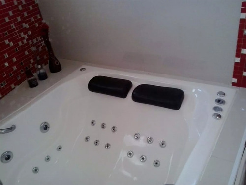 Banheira Dupla Grécia C/ Hidromassagem +led 2 Pt- A Vista