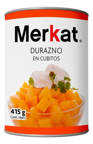 Durazno Merkat En Cubitos 415 Gr   (6 Unidad)super