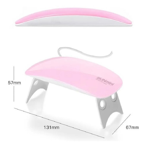 Kit Uñas Lámpara Uv Led Drill Taladro Y Decoración De Viaje