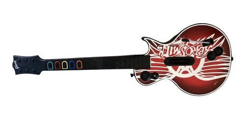 Guitarra Hero Aerosmith Gibson Les Paul Para Xbox 360 + Caja (Usado)