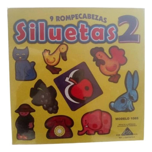 Juego De Mesa Didáctico Rompecabezas Siluetas 2 / Juguetes