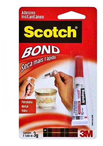 Adesivo Instantâneo 3m Scotch Bond 3g Original